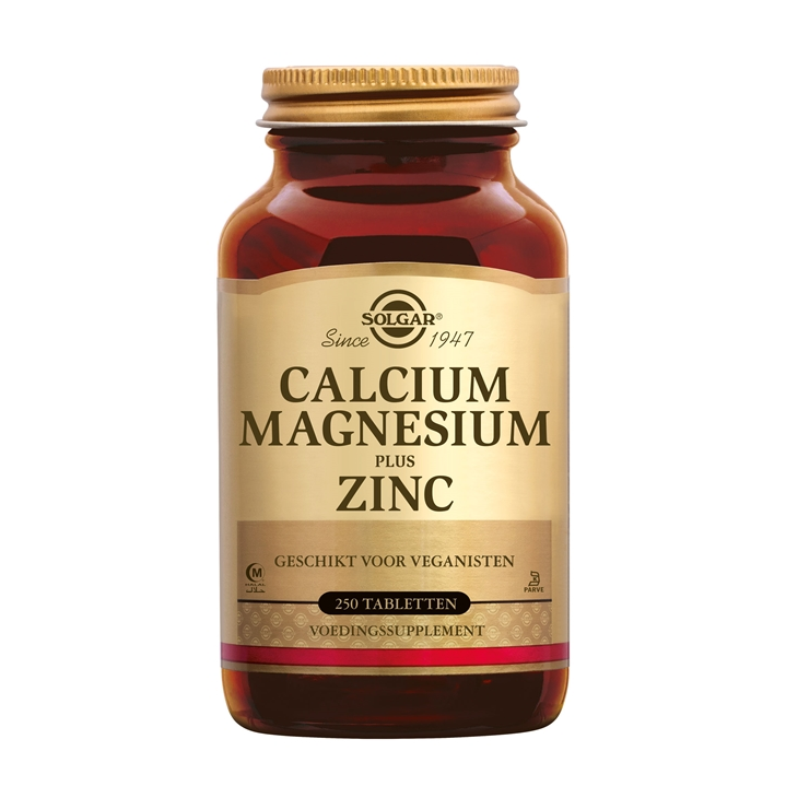 Solgar Calcium Magnesium plus Zinc – Ondersteuning voor Botten, Spieren & Immuunsysteem