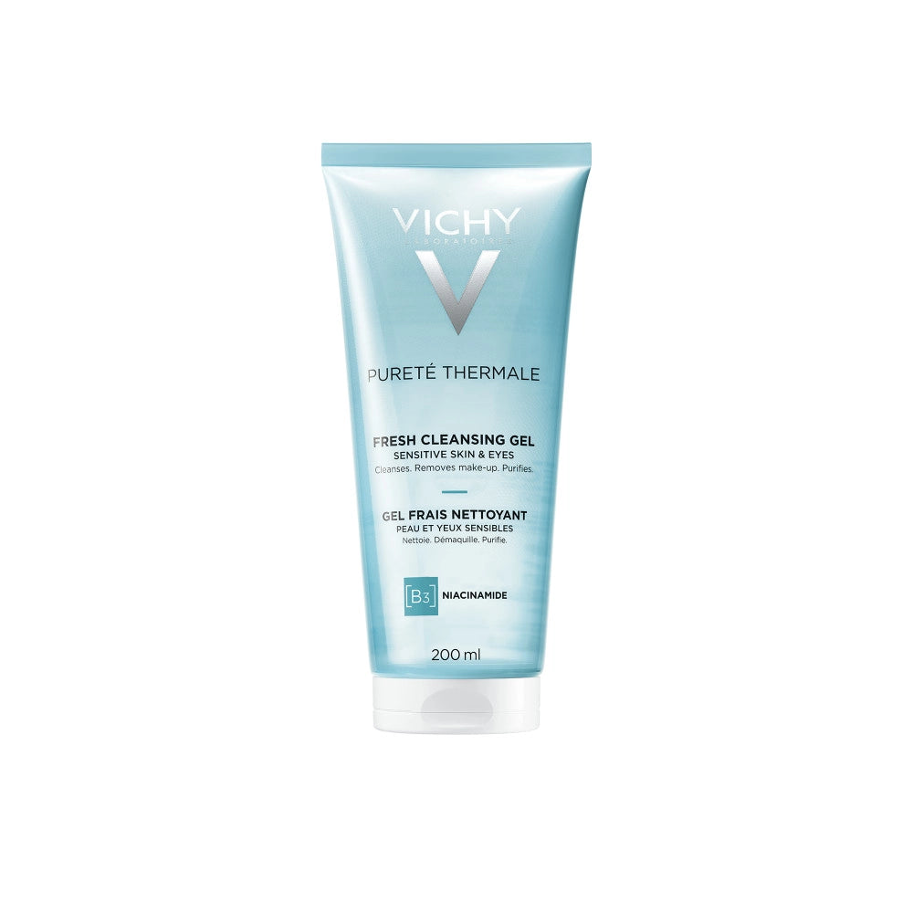 Vichy Pureté Thermale Reinigingsgel 200ml – Grondige Reiniging en Bescherming voor de Gevoelige Huid