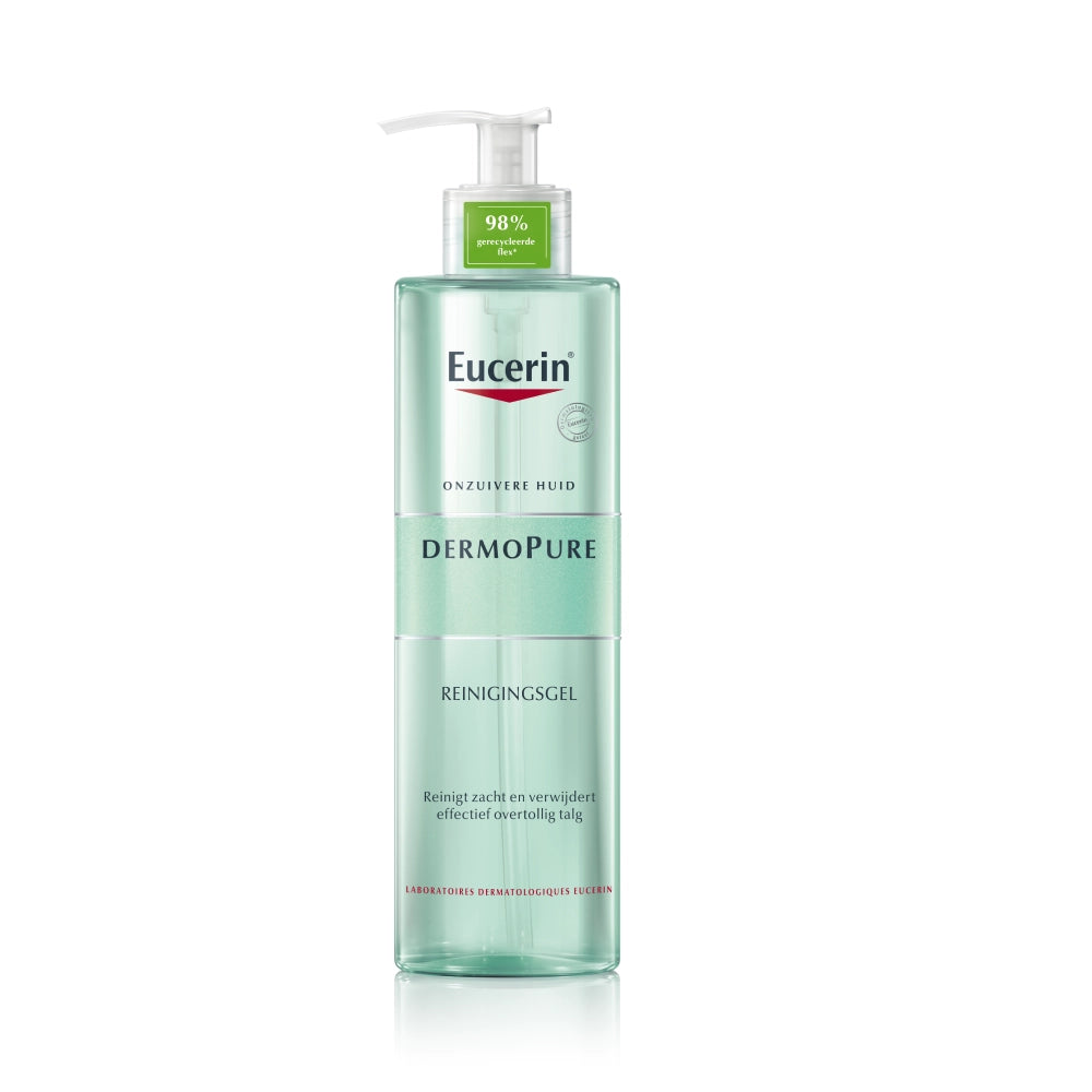Eucerin DermoPure Reinigingsgel 400ml – Milde Reiniging voor een Vette en Acnegevoelige Huid