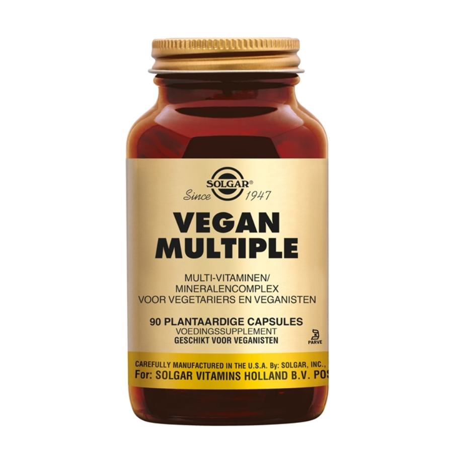Solgar Vegan Multiple 90 capsules – Complete Multivitamine voor Vegetariërs en Veganisten