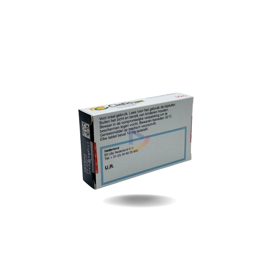 Cialis 10 mg – 4 tabletten voor incidenteel gebruik bij erectiestoornissen