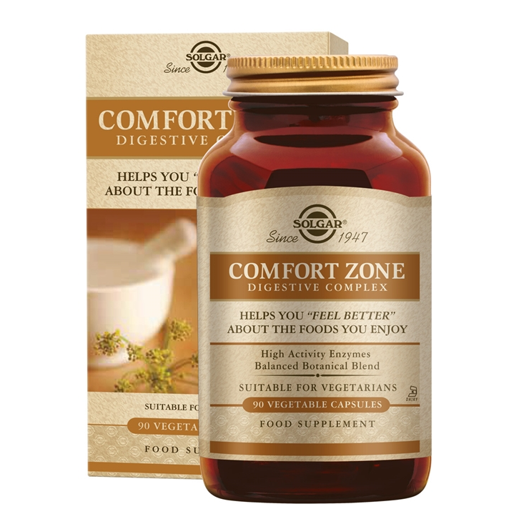 Solgar Comfort Zone Digestive Complex 90 capsules – Ondersteuning voor een Soepele Spijsvertering