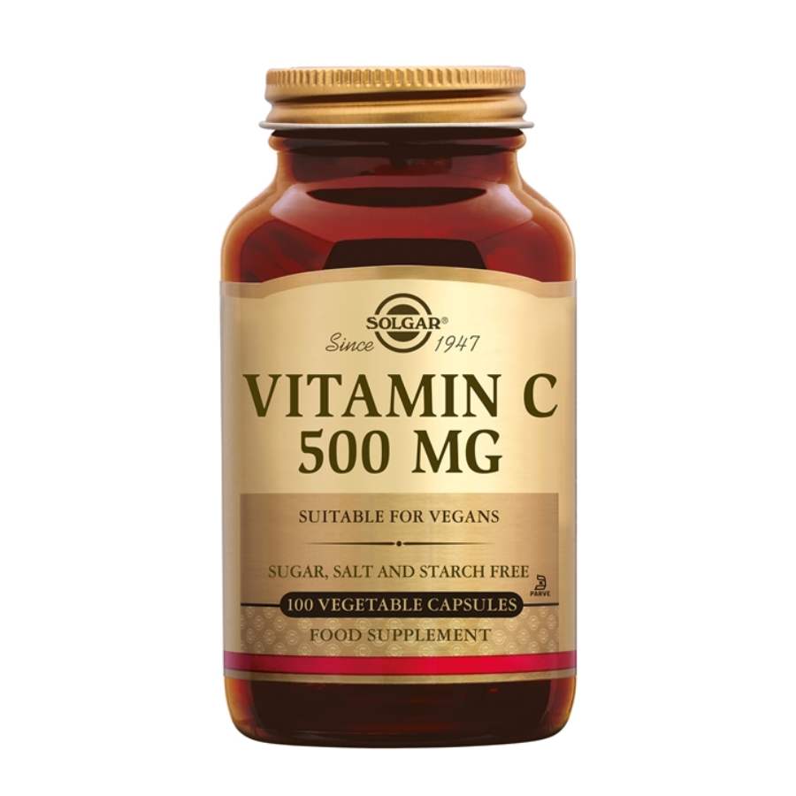 Solgar Vitamine C 500mg 100 capsules– Voor Weerstand en Immuunondersteuning
