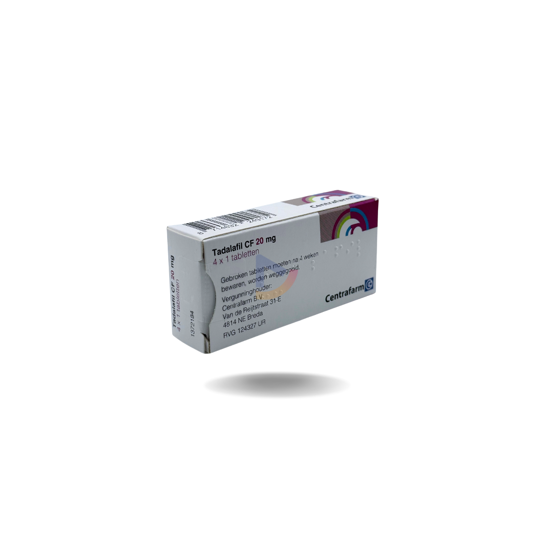 Tadalafil 20 mg CF – 4 tabletten, tot 36 uur effect | Op recept