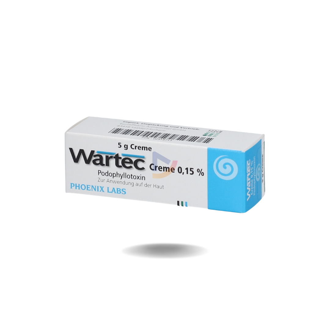 Wartec crème 1,5 mg/g – 5g tegen genitale wratten (alleen op recept)
