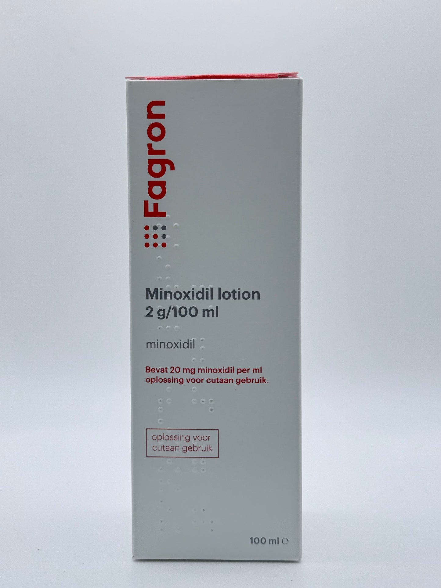 Minoxidil Fagron 2% oplossing – 100ml haargroeimiddel bij erfelijke haaruitval voor mannen en vrouwen