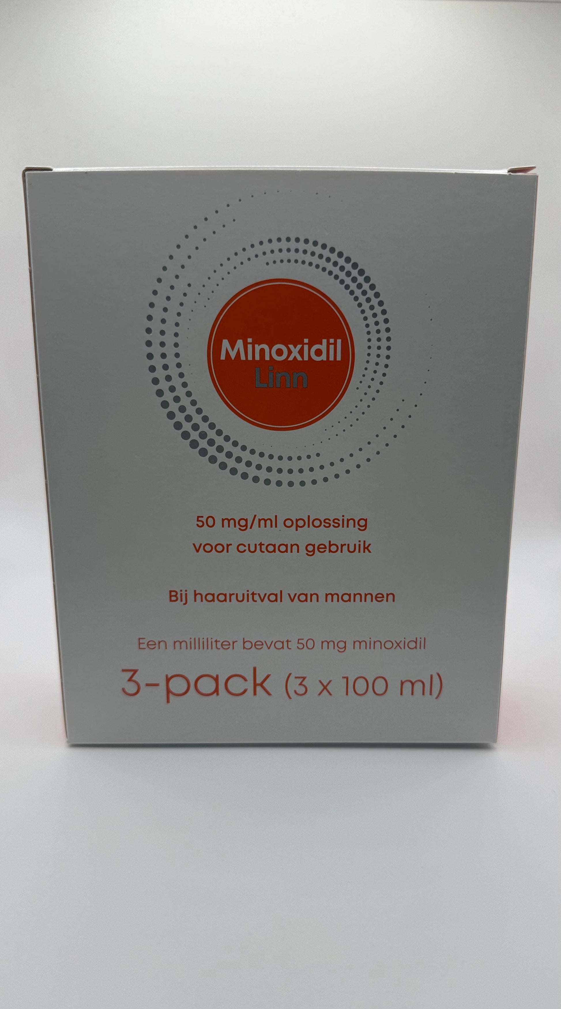 Minoxidil Linn 3-pack verpakking – 3x 100 ml oplossing tegen erfelijke haaruitval bij mannen