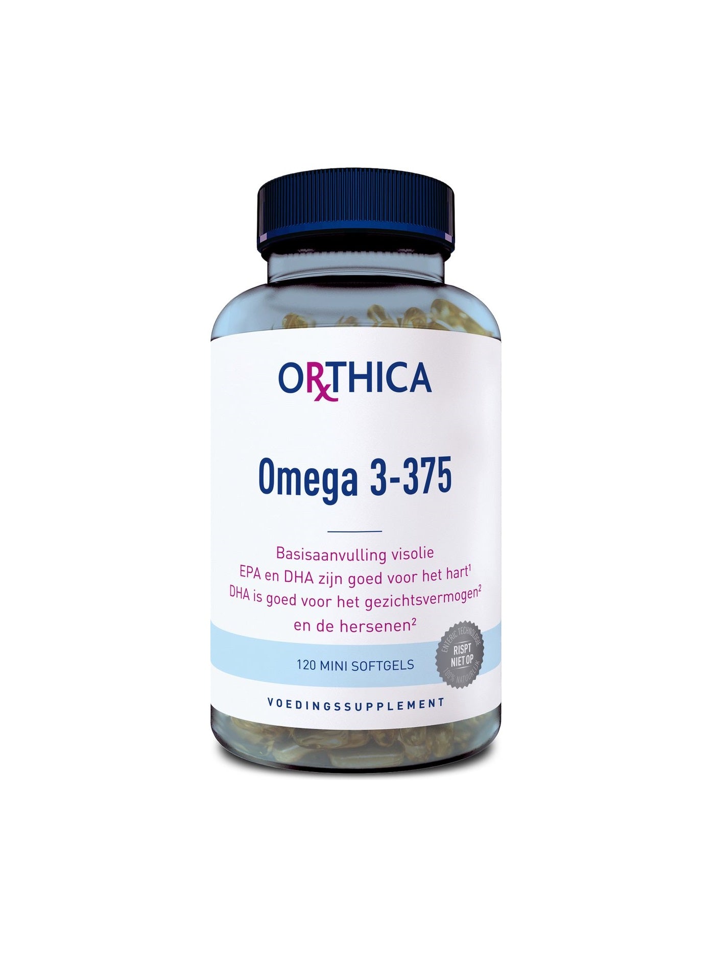 Orthica Omega 3-375 Visoliesupplement – Dagelijkse Aanvulling met Hoogwaardige Omega 3 Vetzuren
