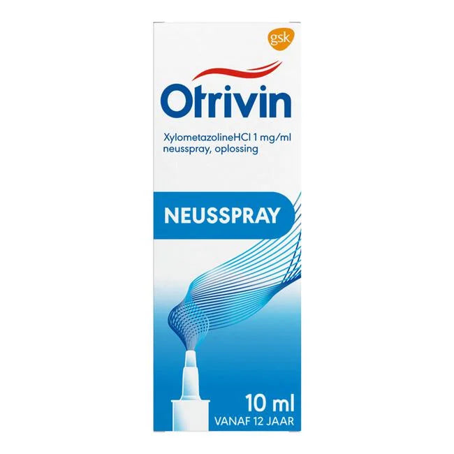 Otrivin Xylometazoline HCI 1mg/ml Neusspray 10ml - Snel en Langdurige Verlichting van een Verstopte Neus