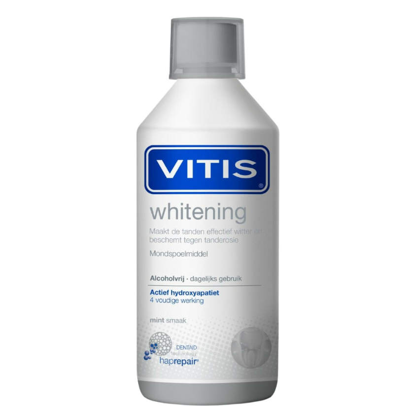 VITIS Whitening Mondspoeling 500ml – Voor een Natuurlijk Witte Glimlach