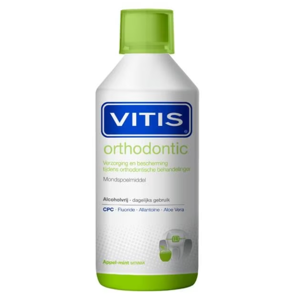 VITIS Orthodontic Mondspoeling 500ml – Bescherming en Verzorging voor Beugeldragers