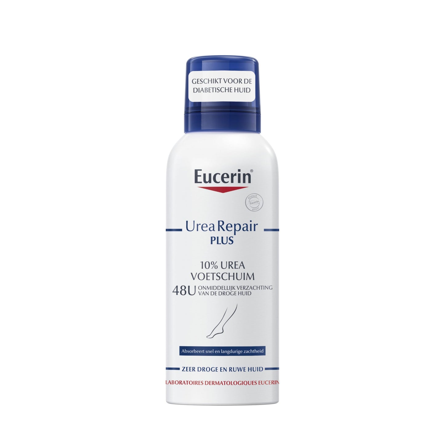 Eucerin UreaRepair PLUS 10% Urea Voetschuim 150ml – Intensieve Hydratatie voor Zeer Droge en Ruwe Voeten