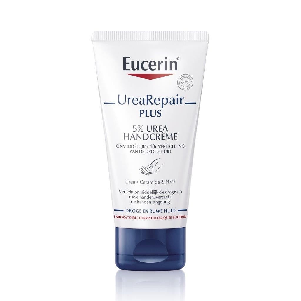 Eucerin UreaRepair PLUS Handcrème 5% Urea 75ml – Intensieve Hydratatie voor Droge tot Extreem Droge Handen