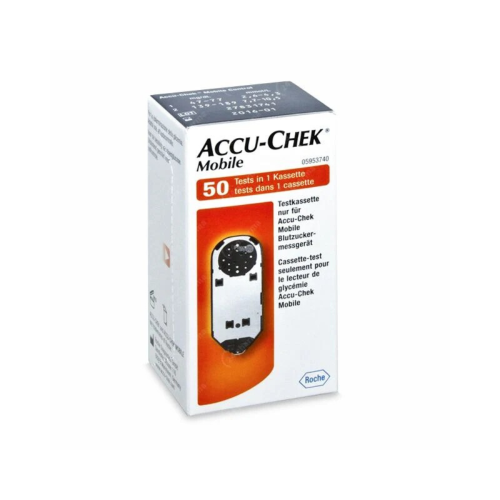 Accu-Chek Mobile Testcassette 50 stuks – Innovatieve Testcassette voor Eenvoudige Bloedsuikermeting