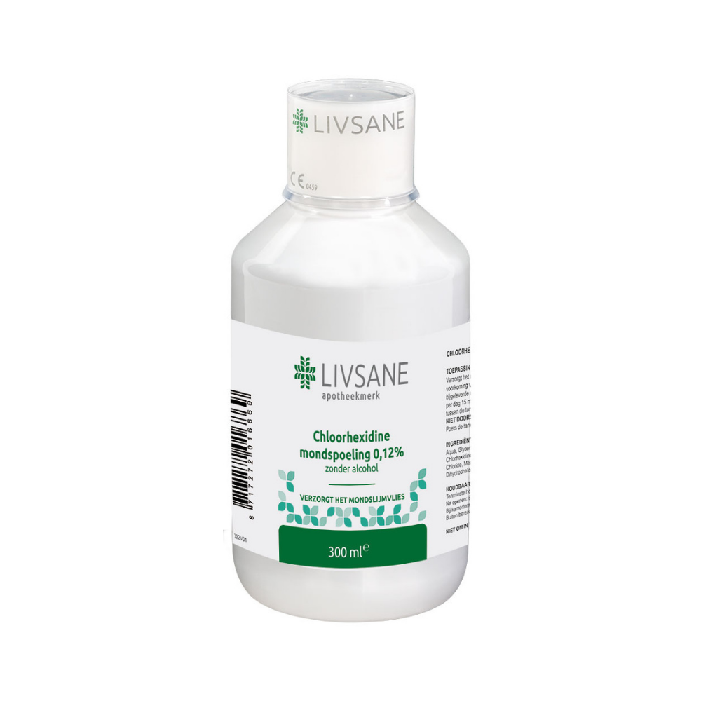 Livsane Chloorhexidine Mondspoeling 0,12% 300 ml – Dagelijkse Mondbescherming