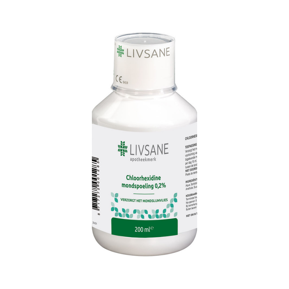 Livsane Chloorhexidine Mondspoeling 0,2% 200 ml – Intensieve Mondbescherming