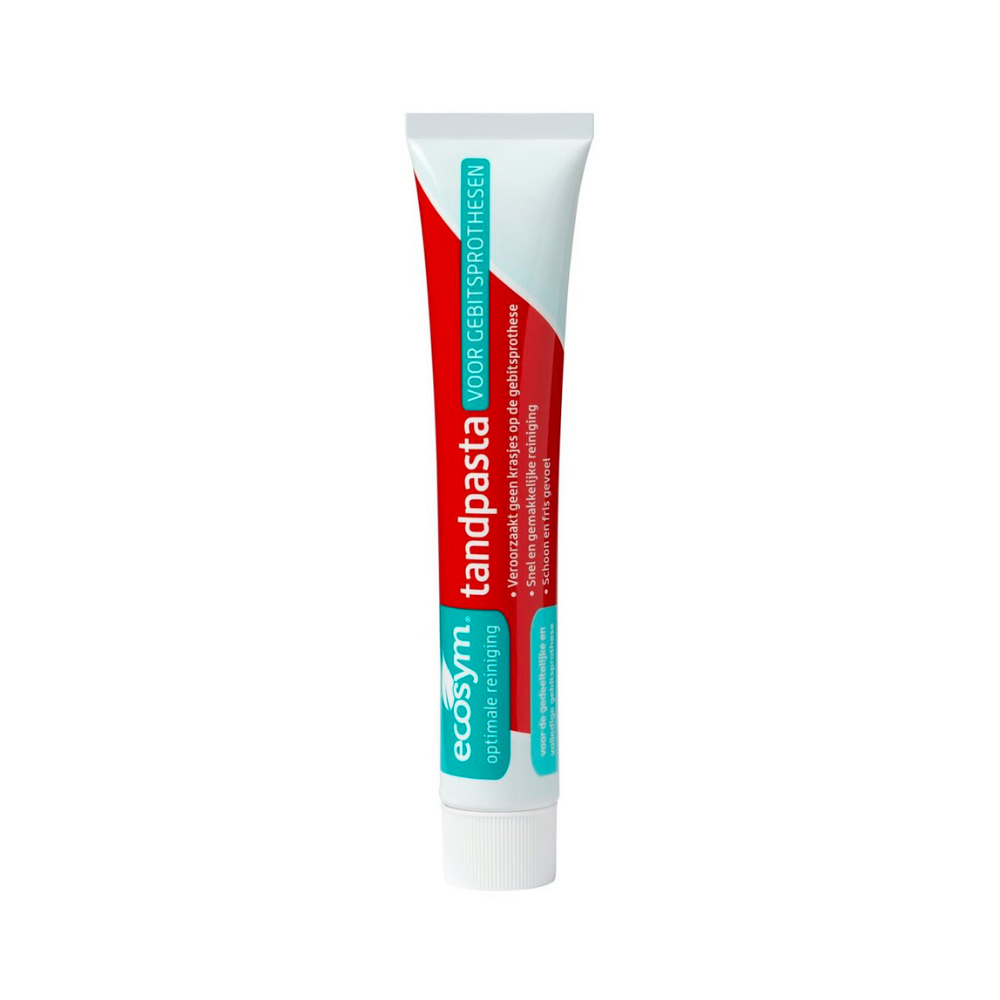 Ecosym Tandpasta Gebitsprotese 75 ml – Reinigen & Beschermen Prothese