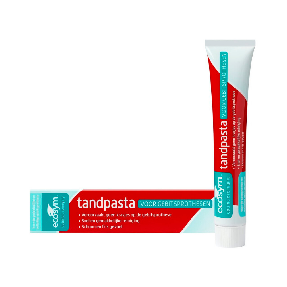 Ecosym Tandpasta Gebitsprotese 75 ml – Reinigen & Beschermen Prothese