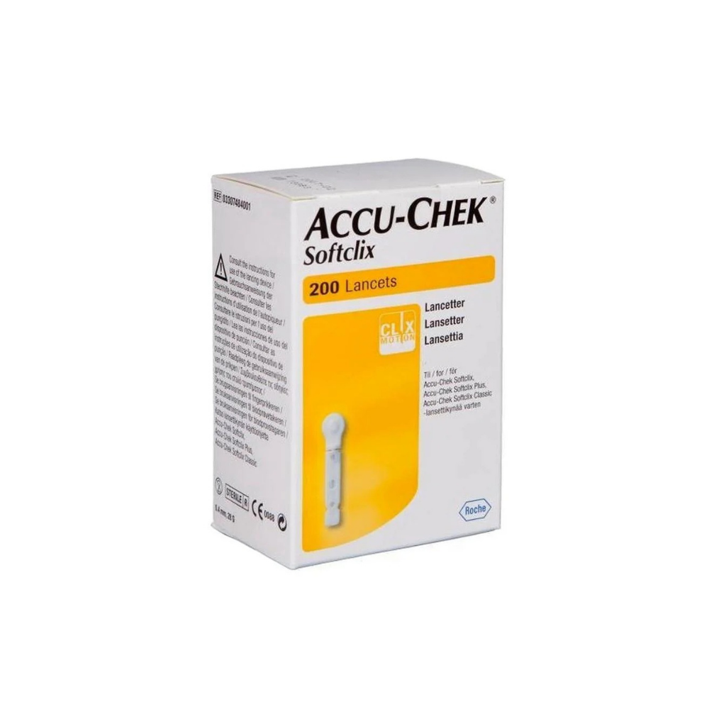 Accu-Chek Softclix Lancetten 200 stuks – Voor Comfortabele en Nauwkeurige Bloedglucosemetingen