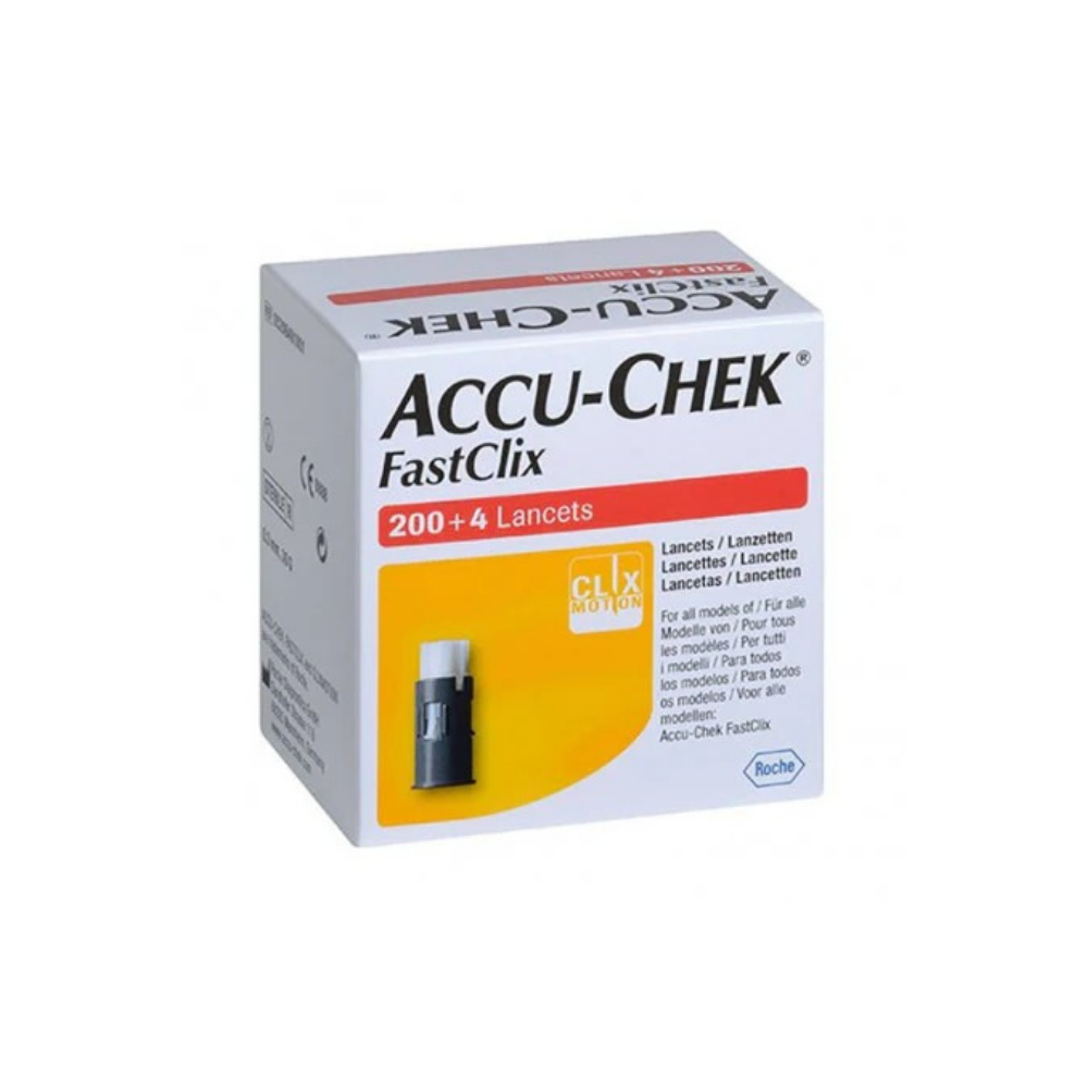Accu-Chek FastClix Lancetten - 204 Stuks voor Comfortabele en Pijnloze Glucosemeting