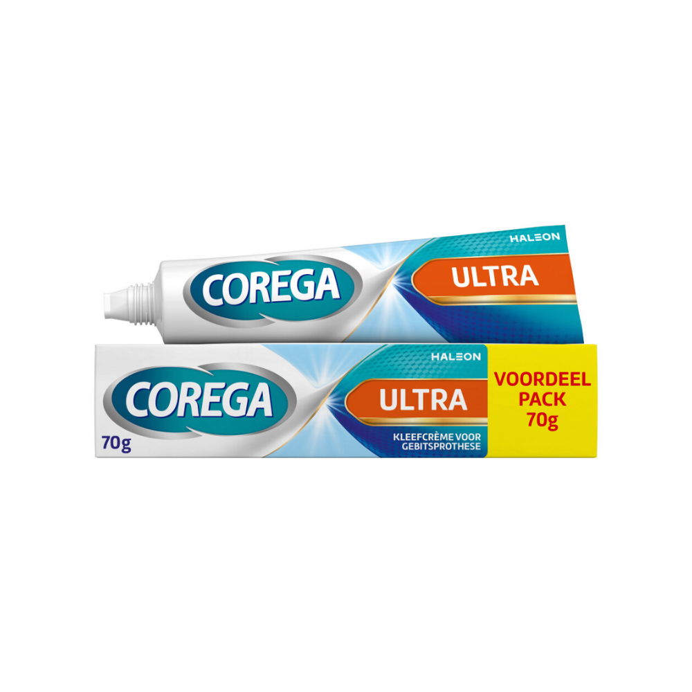 Corega Kleefcrème Ultra 70 g – 12 Uur Houvast voor Kunstgebit