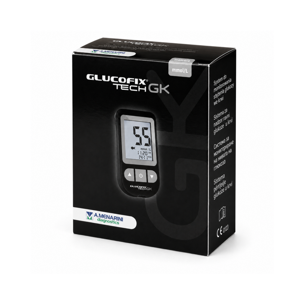 Glucofix TECH GK Glucosemeter Startpakket – Nauwkeurige Bloedglucose- en Ketonmeting