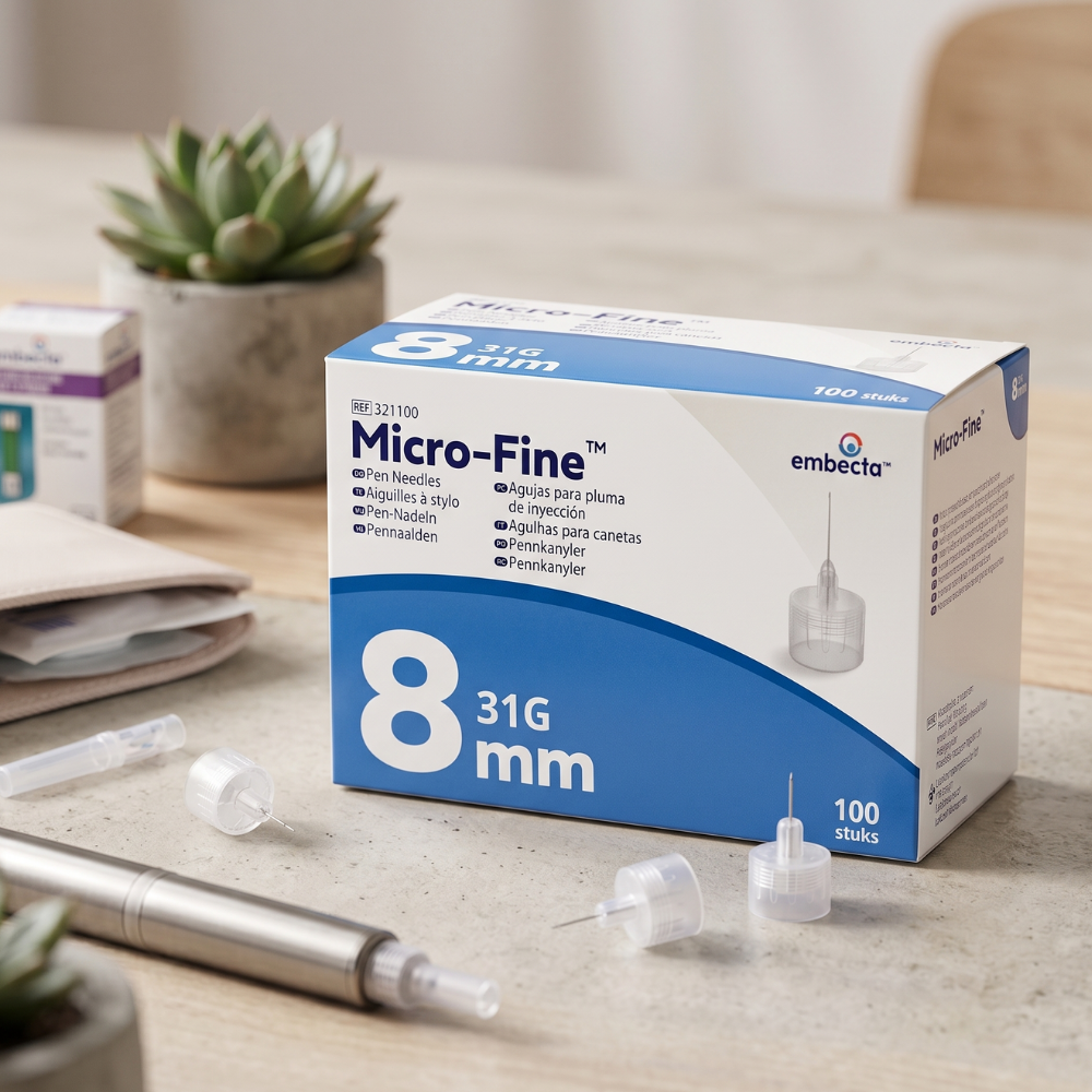 Embecta Micro-Fine Pennaalden 0,25x8mm 31G – 100 stuks