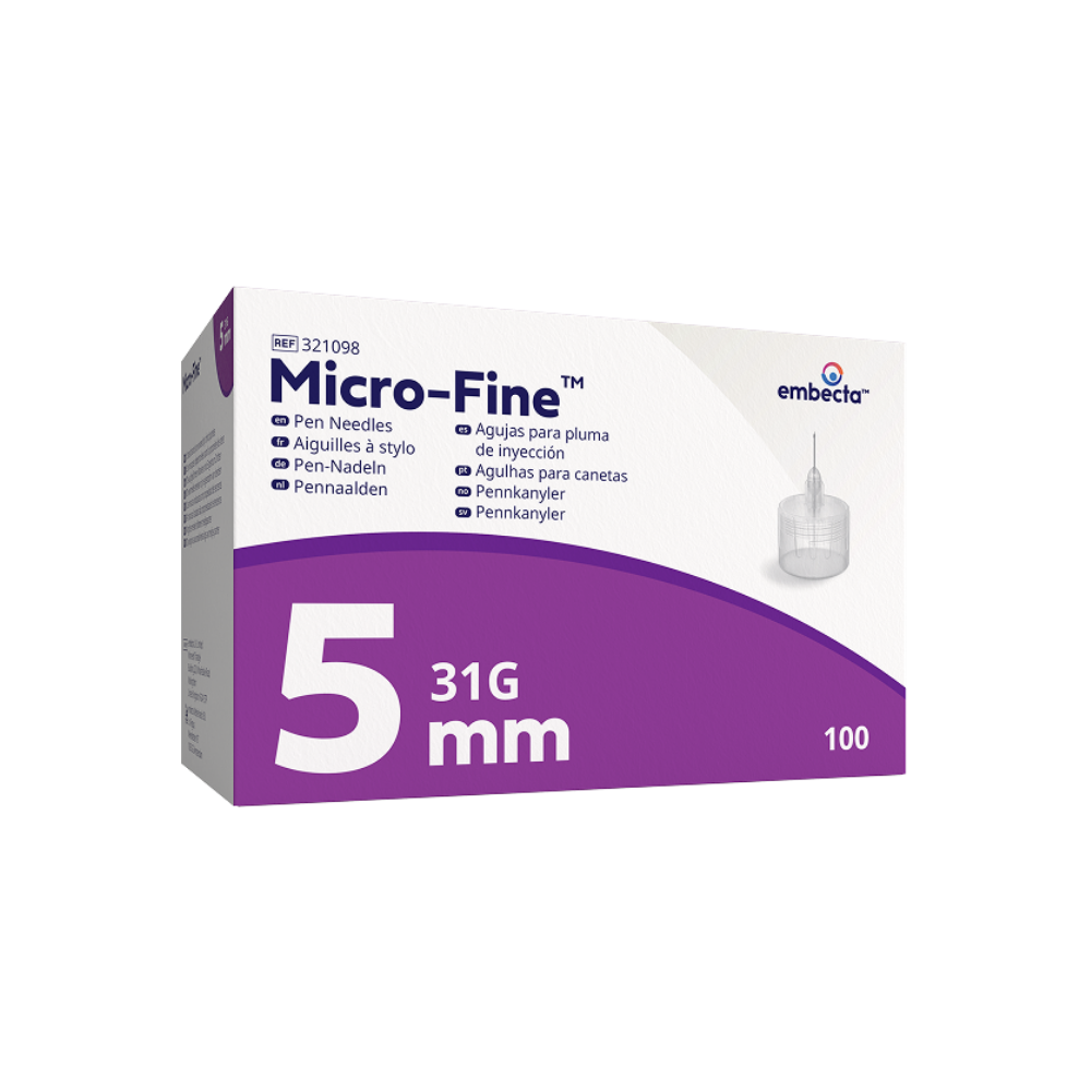 Embecta Micro-Fine Pennaalden 0,25x5mm 31G – 100 stuks