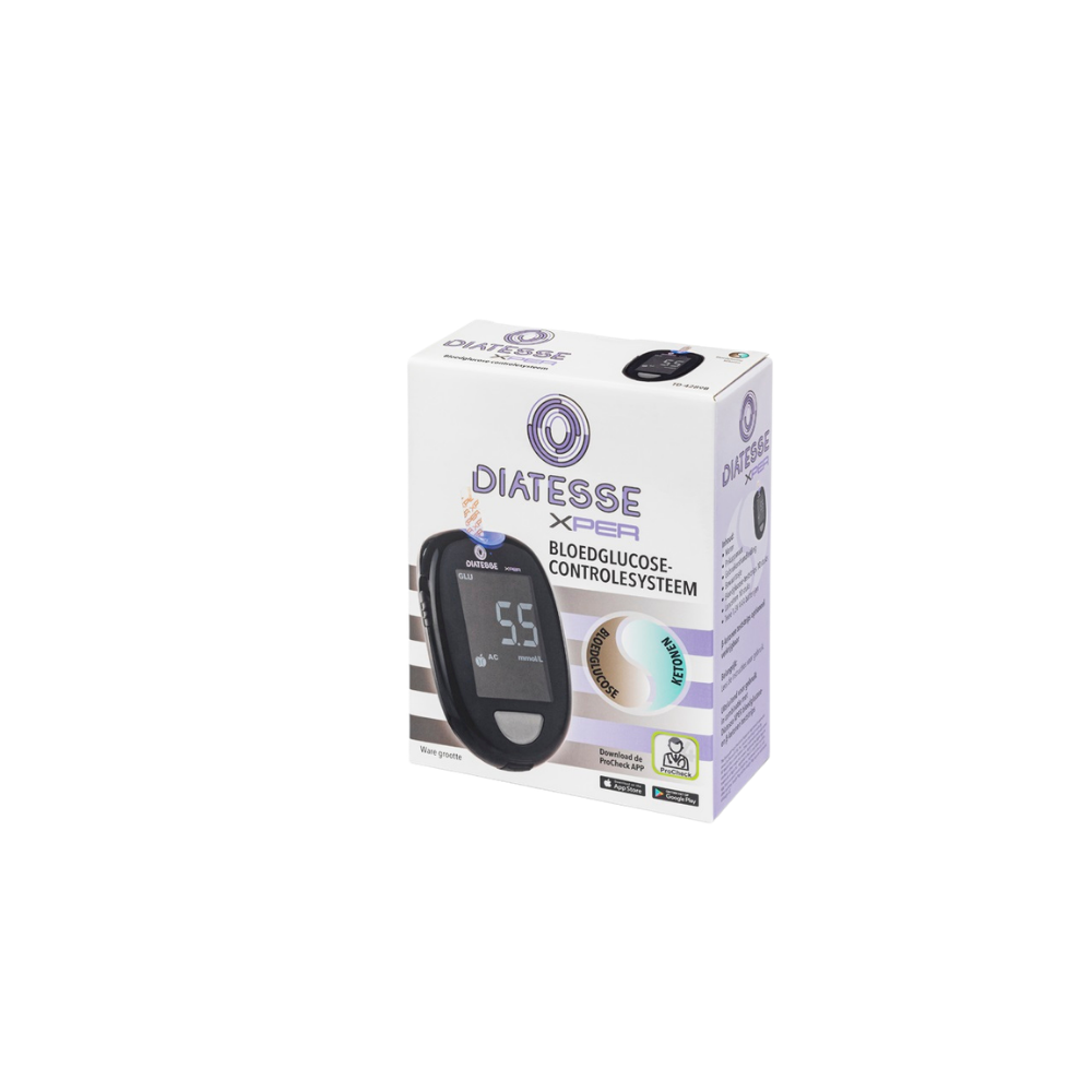 Diatesse XPER Glucosemeter Startpakket – Voor Betrouwbare Glucose- en Ketonentesten