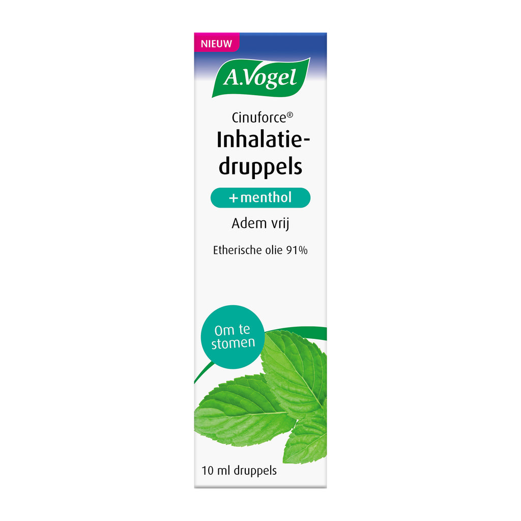 A.Vogel Cinuforce Inhalatiedruppels + Menthol – 10 ml | Ondersteunt Vrijer Ademhalen