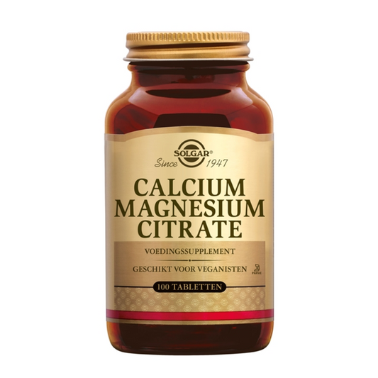 Solgar Calcium Magnesium Citrate – Voor Sterke Botten & Gezonde Spieren - 100 stuks