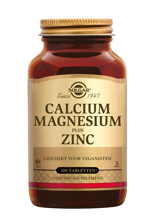 Solgar Calcium Magnesium plus Zinc – Voor Ondersteuning van Botten, Spieren en Immuunsysteem
