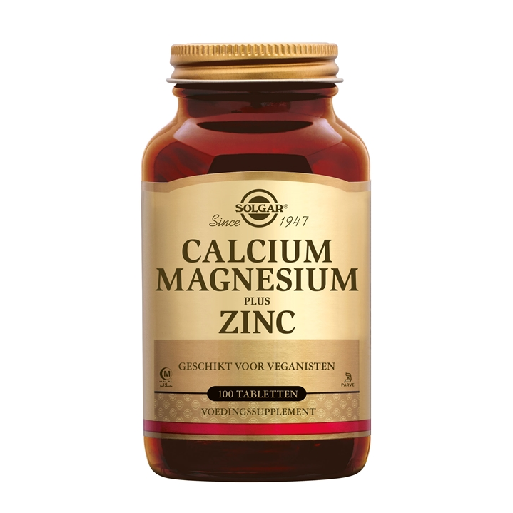 Solgar Calcium Magnesium plus Zinc – Ondersteuning voor Botten, Spieren & Immuunsysteem - 100 stuks