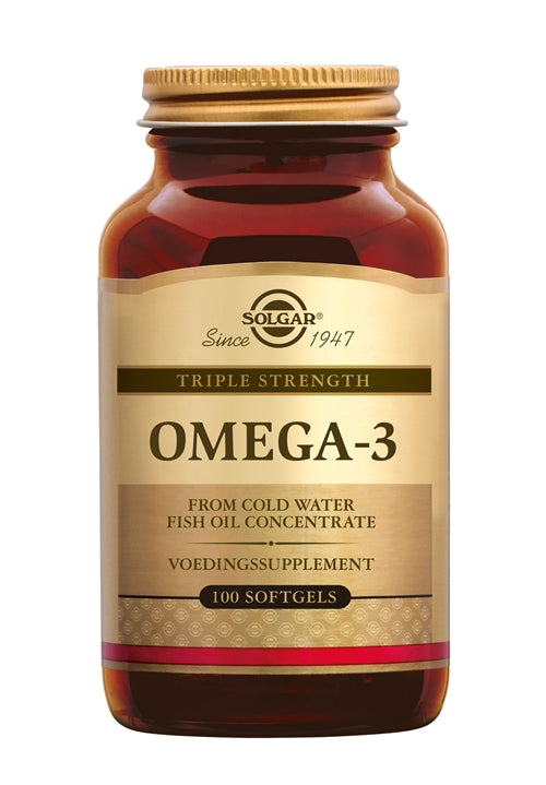 Solgar Omega-3 Triple Strength – Extra Sterke Omega-3 voor Hart, Hersenen en Gezichtsvermogen