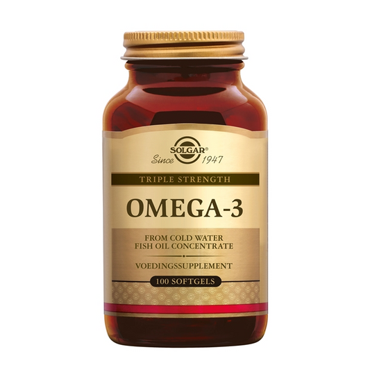 Solgar Omega-3 Triple Strength – 950 mg EPA & DHA | Extra Sterke Omega-3 voor Hart, Hersenen & Ogen - 100 stuks