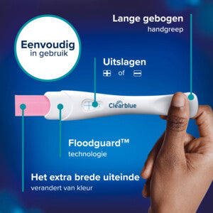 Clearblue Snelle Detectie Zwangerschapstest 2 stuks – Uitslag vanaf 1 minuut