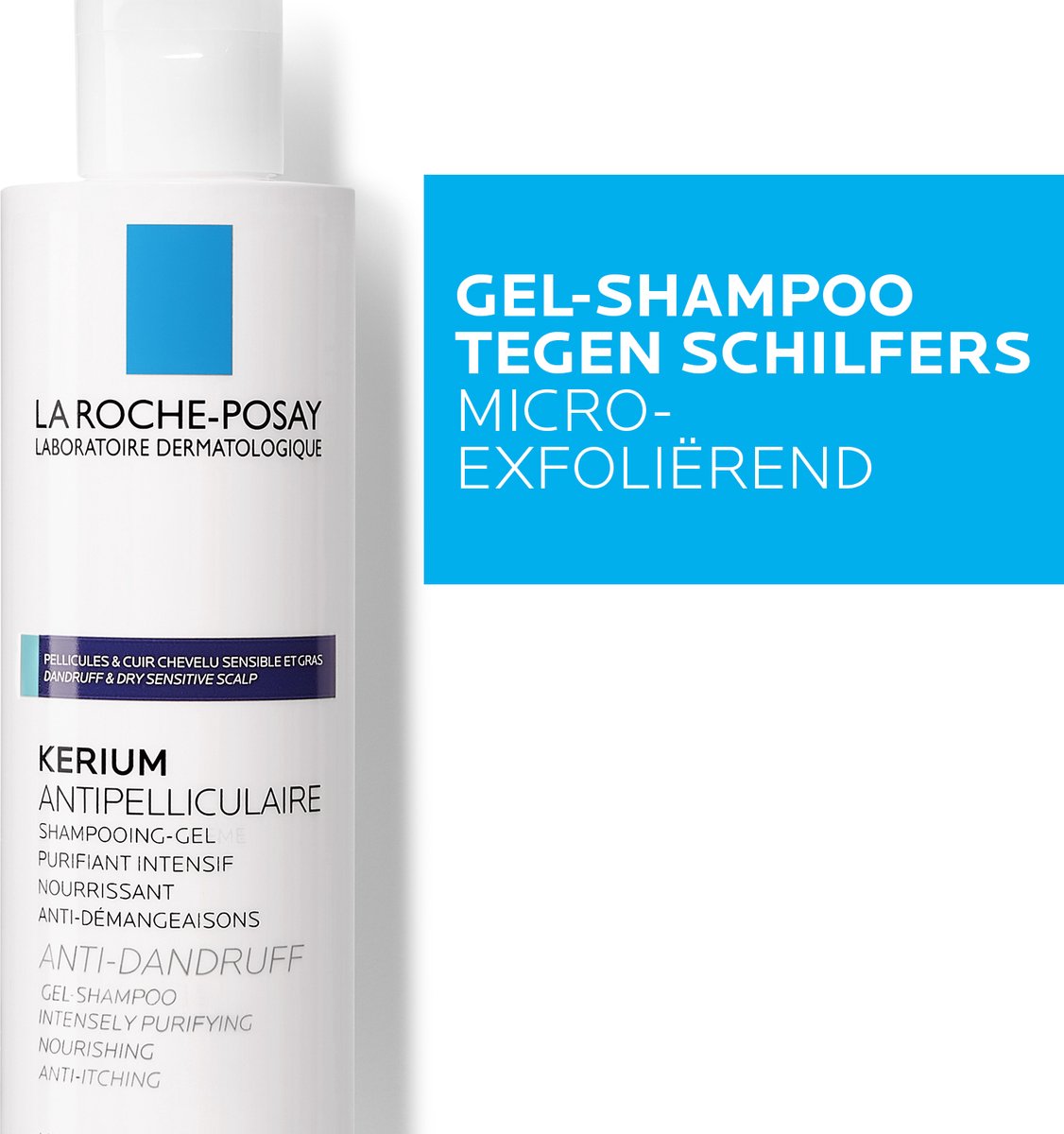 La Roche-Posay Kerium Anti-Roos Gel Shampoo Vette Hoofdhuid 200ml