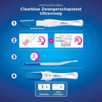 Clearblue Ultravroeg Zwangerschapstest 1 stuk – Extra gevoelig, 10 mIU/ml