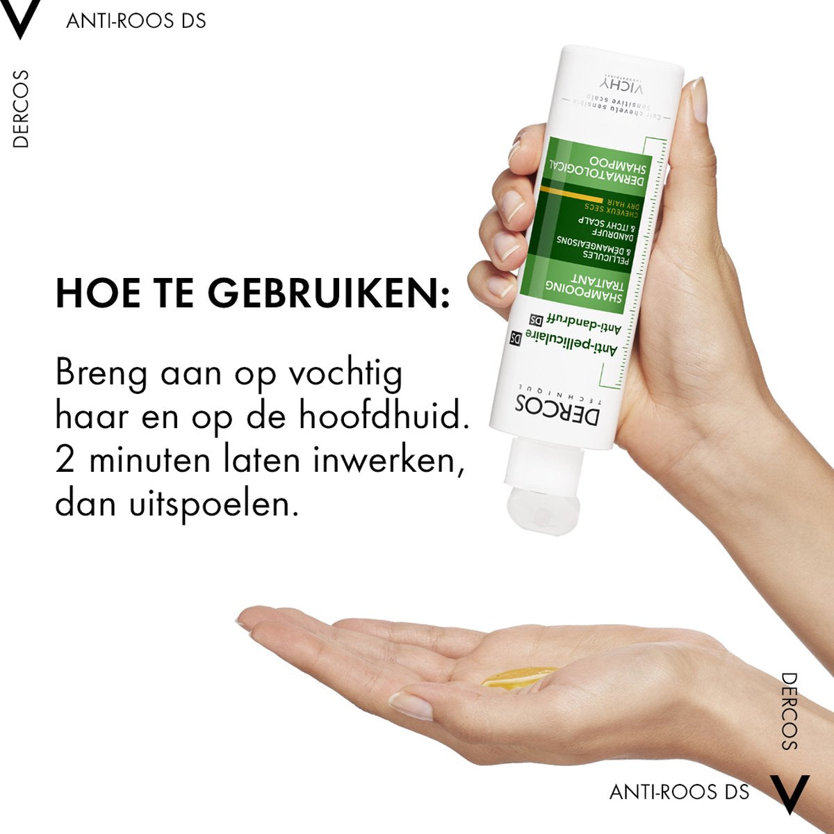 Vichy Dercos Anti-Roos DS Shampoo Droog Haar 200ml – Tegen Roos en Schilfers