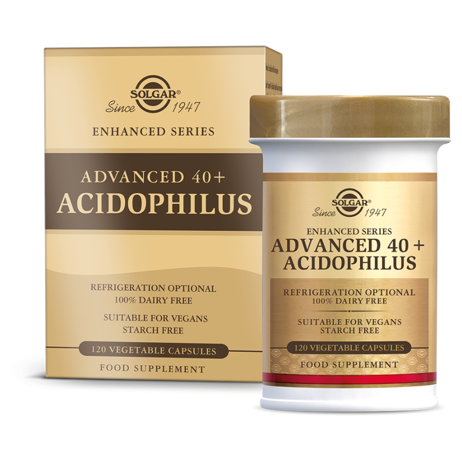 Solgar Advanced 40+ Acidophilus – 120 Capsules | Probiotica voor Darmflora & Spijsvertering