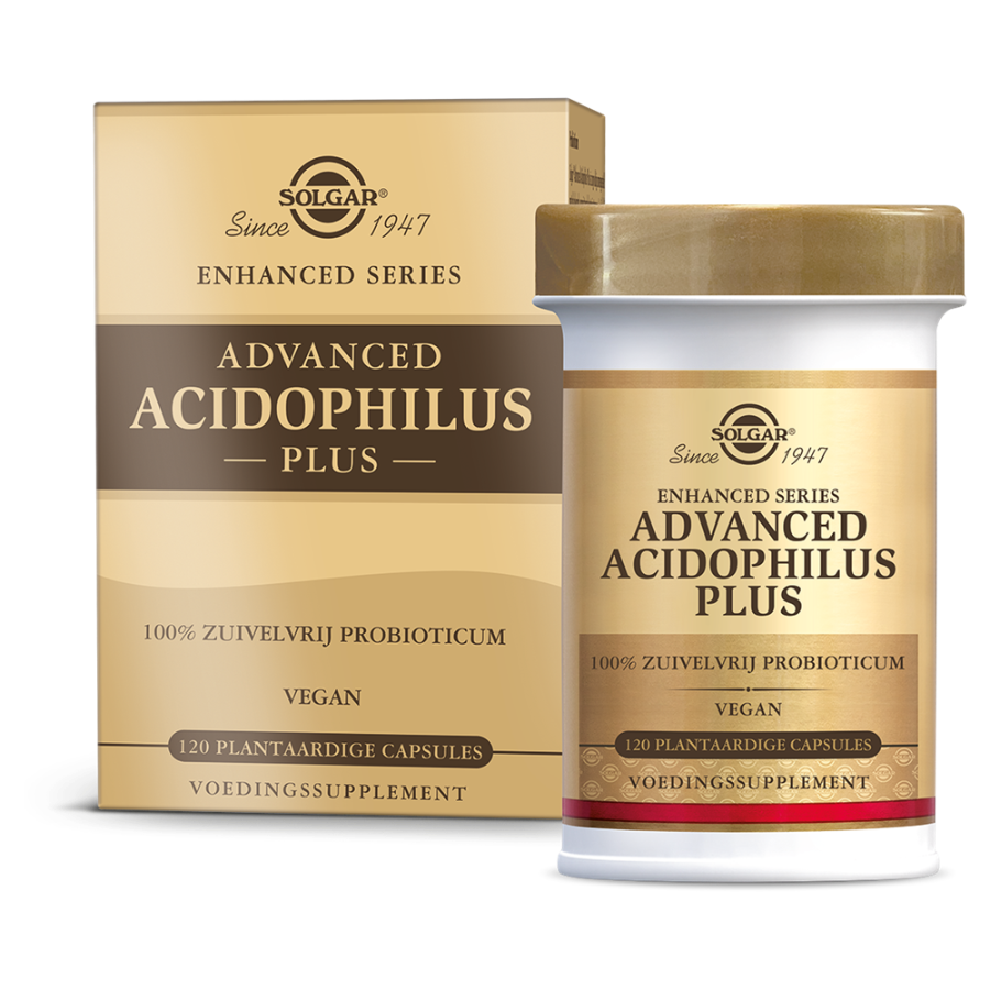 Solgar Advanced Acidophilus Plus – 120 Capsules | Probiotica voor Darmflora & Spijsvertering