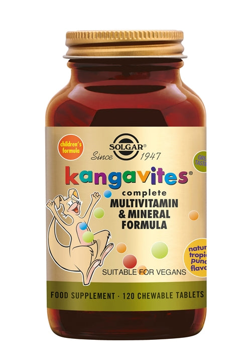 Solgar Kangavites Tropical Punch – Multivitaminen voor Kinderen met Heerlijke Tropische Smaak