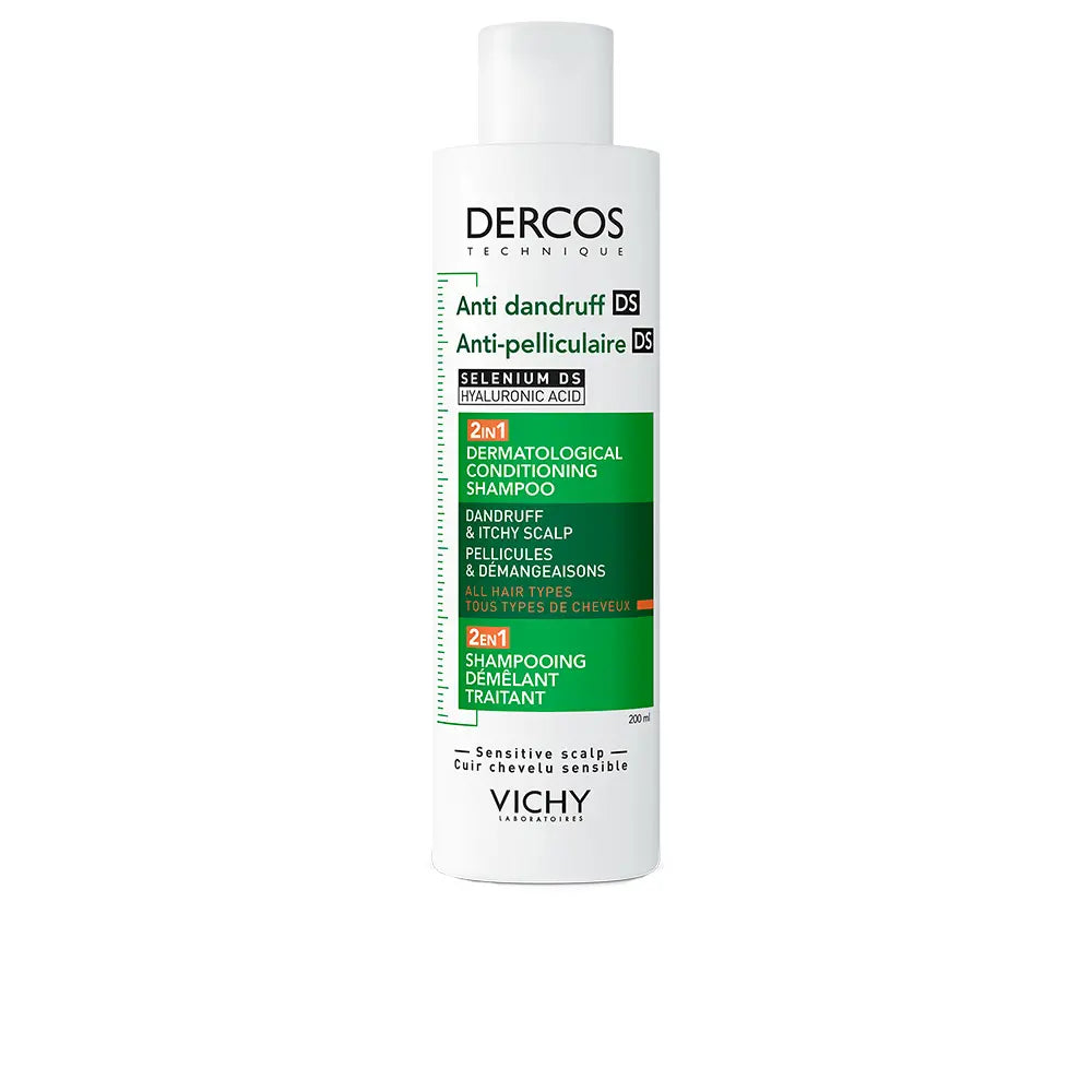 Vichy Dercos Anti-Roos DS Shampoo Droog Haar 200ml – Tegen Roos en Schilfers