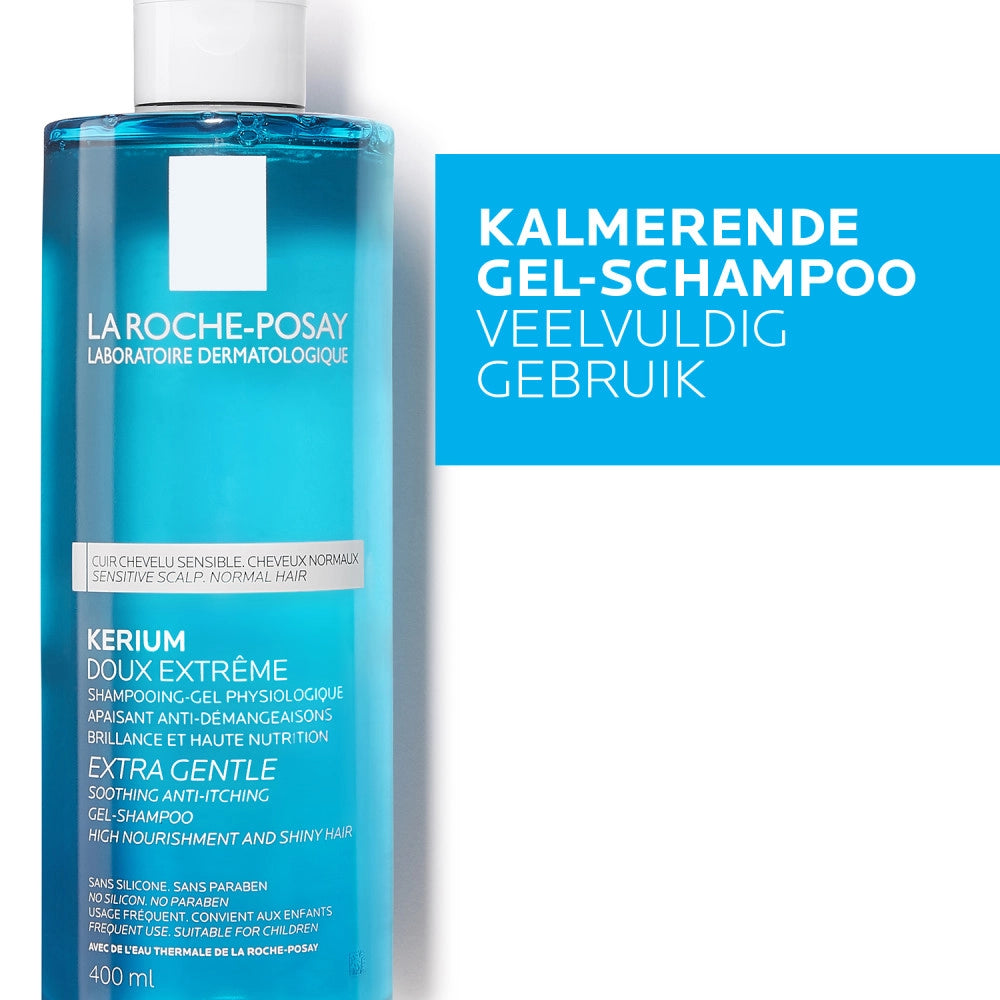 La Roche-Posay Kerium Extra Zachte Shampoo Gel 400ml – Voor de Gevoelige Hoofdhuid