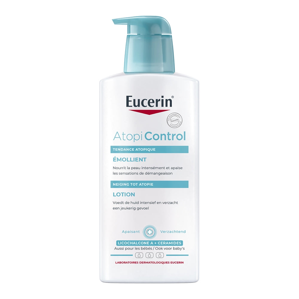 Eucerin AtopiControl Kalmerende Body Lotion 400ml – Intensieve Verzorging voor een Droge en Jeukerige Huid