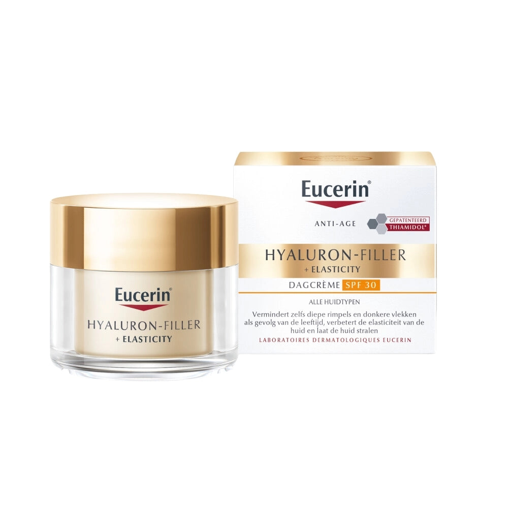 Eucerin Hyaluron-Filler + Elasticity Dagcrème SPF30 50ml – Voor een Gladdere en Stevigere Huid