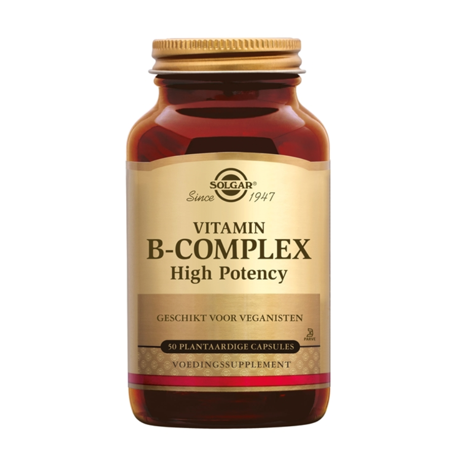 Solgar Vitamine B-Complex – Energie & Sterk Haar – Complete B-Vitamineformule - 50 stuks