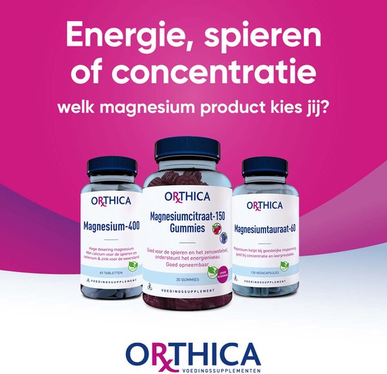 Orthica Magnesium-400 Tabletten – 60 stuks | Stress