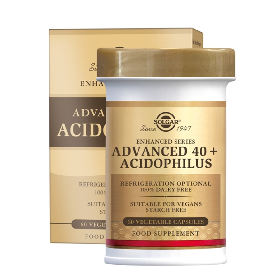 Solgar Advanced 40+ Acidophilus – 120 Capsules | Probiotica voor Darmflora & Spijsvertering