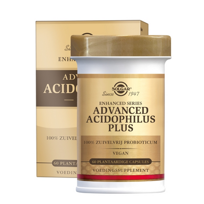 Solgar Advanced Acidophilus Plus – 60 capsules | Probiotica voor Gezonde Darmflora & Spijsvertering